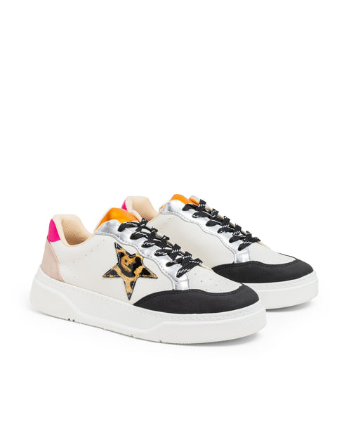 Tenis Multicolor Estrella Leopardo 7073